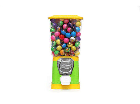 Green color 1-4coins or customized  Plastic alloy hopper Capsule Vending machines