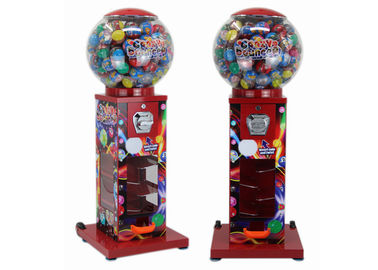 Globe Capsule Vending Machine 40*40*116CM 1-6 Coins Four Feet Two Wheels