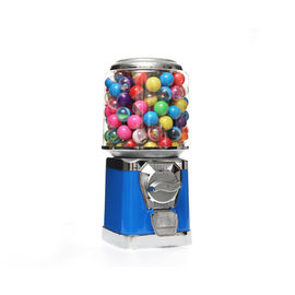 Blue 45CM 1.4 Inch 6 Coins Retro Round Capsule Gumball Vending Machine